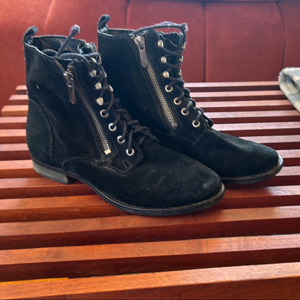 Sam Edelman Black suede boots